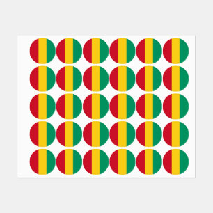 Etiquetas Bandera de Guinea