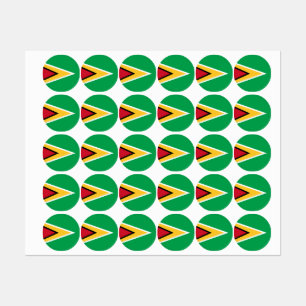 Etiquetas Bandera de Guyana