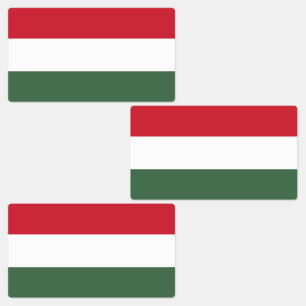 Etiquetas Bandera de Hungría