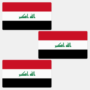 Etiquetas Bandera de Irak