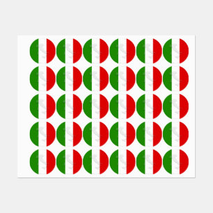 Etiquetas Bandera de Italia