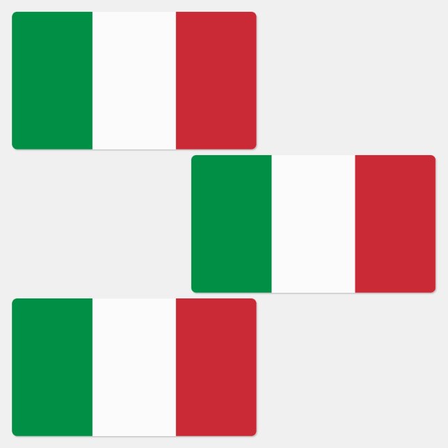 Etiquetas Bandera de Italia (Grupo)