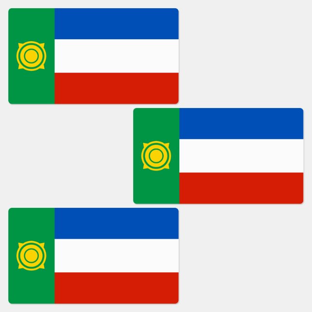 Etiquetas Bandera de Khakasia (Grupo)