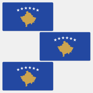 Etiquetas Bandera de Kosovo