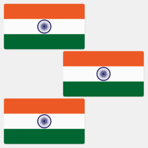 Etiquetas Bandera de la India