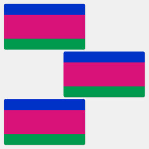 Etiquetas Bandera de la República Popular de Kuban
