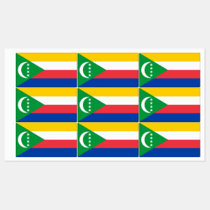 Etiquetas Bandera de las Comoras