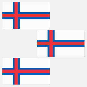 Etiquetas Bandera de las Islas Feroe