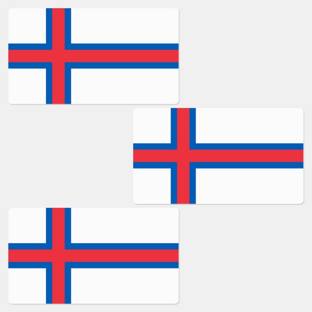 Etiquetas Bandera de las Islas Feroe (Grupo)