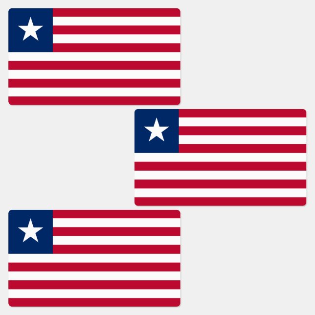Etiquetas Bandera de Liberia (Grupo)