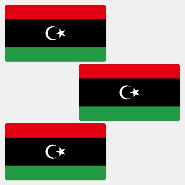 Etiquetas Bandera de Libia (Grupo)