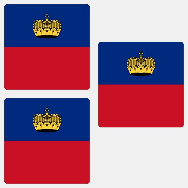 Etiquetas Bandera de Liechtenstein