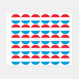 Etiquetas Bandera de Luxemburgo