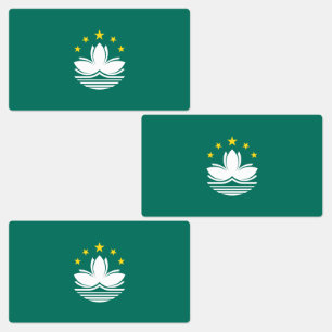 Etiquetas Bandera de Macao