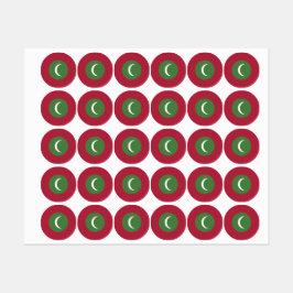 Etiquetas Bandera de Maldivas