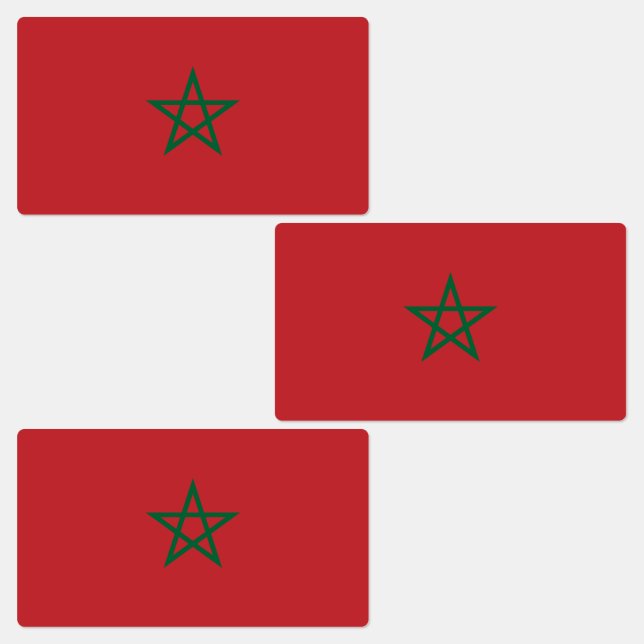 Etiquetas Bandera de Marruecos (Grupo)
