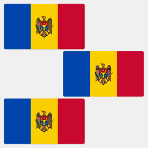 Etiquetas Bandera de Moldavia