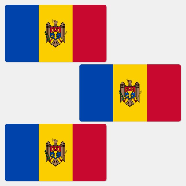 Etiquetas Bandera de Moldavia (Grupo)