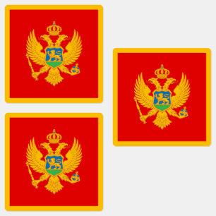 Etiquetas Bandera de Montenegro