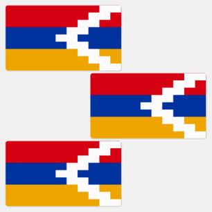 Etiquetas Bandera de Nagorno Karabakh