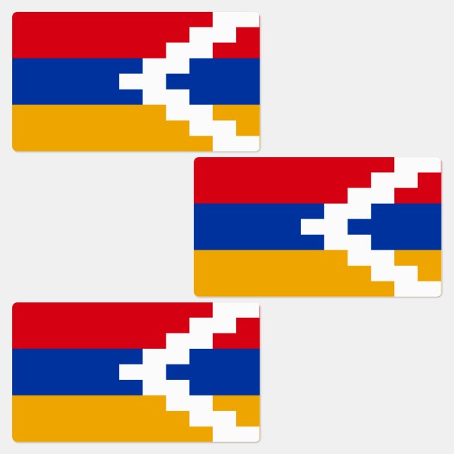 Etiquetas Bandera de Nagorno Karabakh (Grupo)