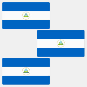 Etiquetas Bandera de Nicaragua