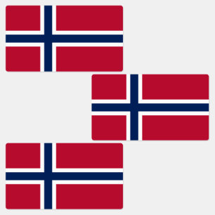 Etiquetas Bandera de Noruega