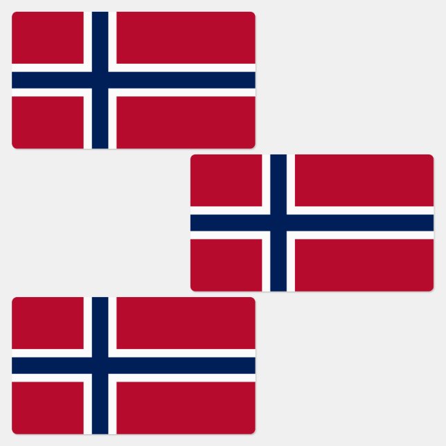 Etiquetas Bandera de Noruega (Grupo)