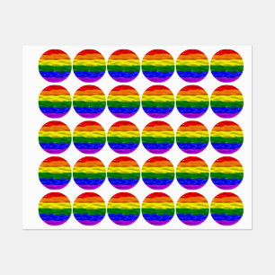 Etiquetas Bandera de orgullo de SlipperyJoe's brillo líquido
