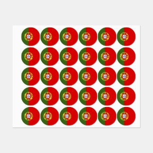 Etiquetas bandera de Portugal