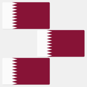 Etiquetas Bandera de Qatar