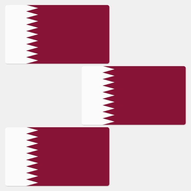 Etiquetas Bandera de Qatar (Grupo)