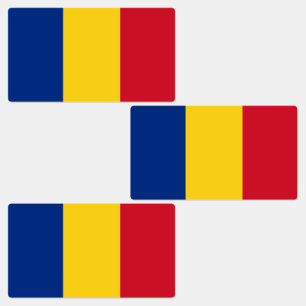 Etiquetas Bandera de Rumania