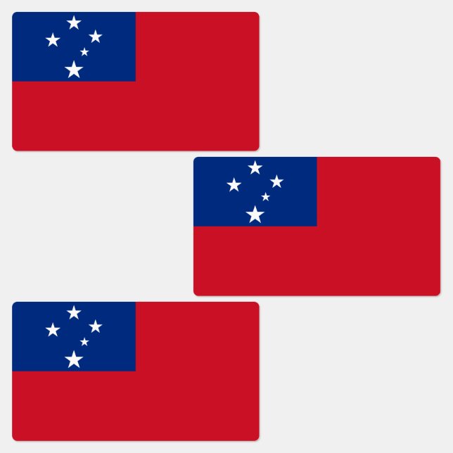 Etiquetas Bandera de Samoa (Grupo)