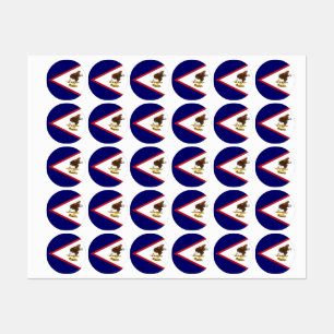 Etiquetas Bandera de Samoa Americana