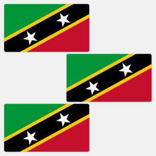 Etiquetas Bandera de San Cristóbal y Nieves