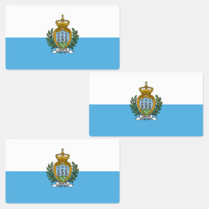 Etiquetas Bandera de San Marino