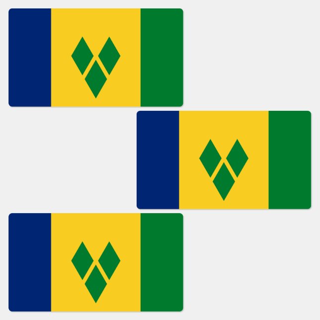 Etiquetas Bandera de San Vicente (Grupo)