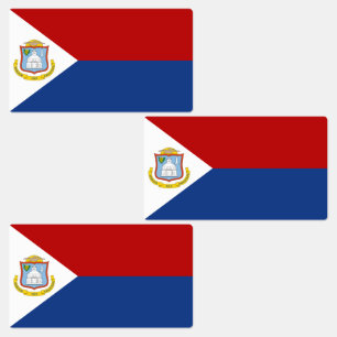 Etiquetas Bandera de Sint Maarten