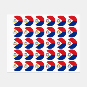 Etiquetas Bandera de Sint Maarten