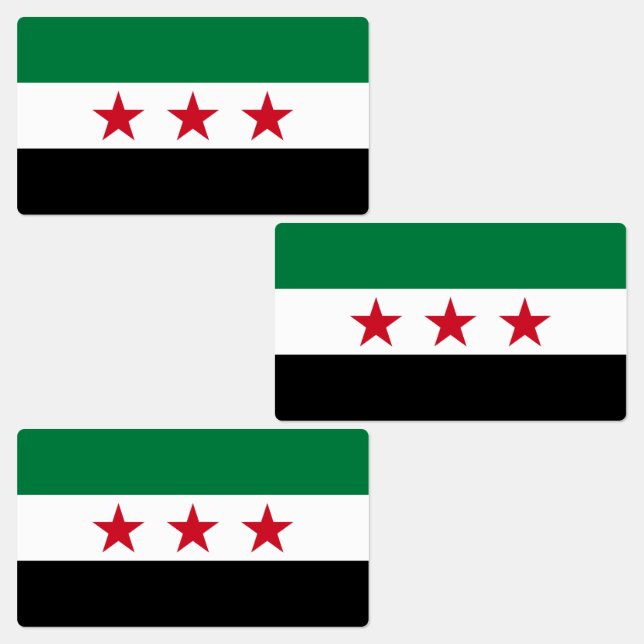 Etiquetas Bandera de Siria (Grupo)