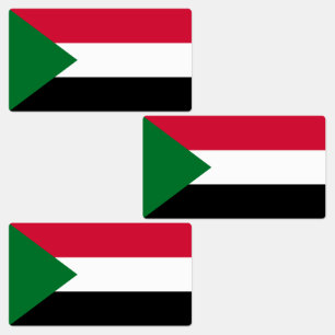 Etiquetas Bandera de Sudán