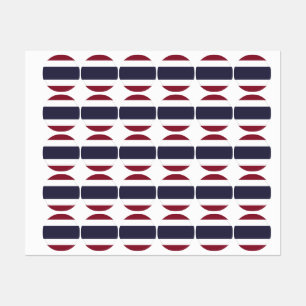 Etiquetas Bandera de Tailandia