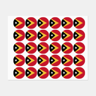 Etiquetas Bandera de Timor Oriental