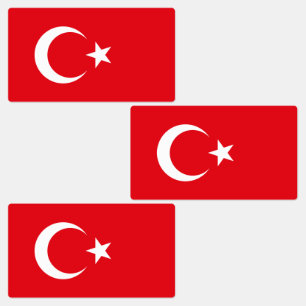 Etiquetas Bandera de Turquía