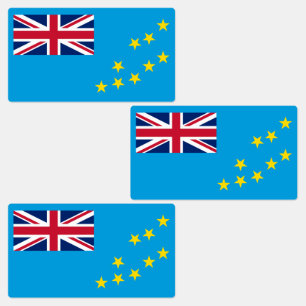 Etiquetas Bandera de Tuvalu