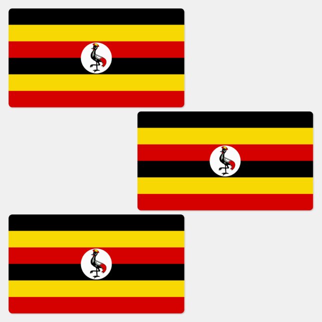 Etiquetas Bandera de Uganda (Grupo)