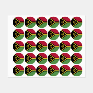 Etiquetas Bandera de Vanuatu
