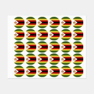 Etiquetas Bandera de Zimbabue