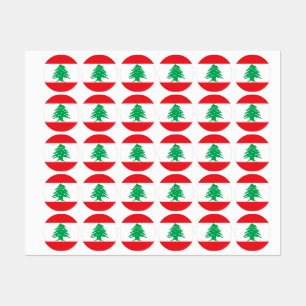 Etiquetas Bandera del Líbano